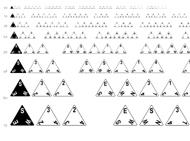 dPoly font waterfall